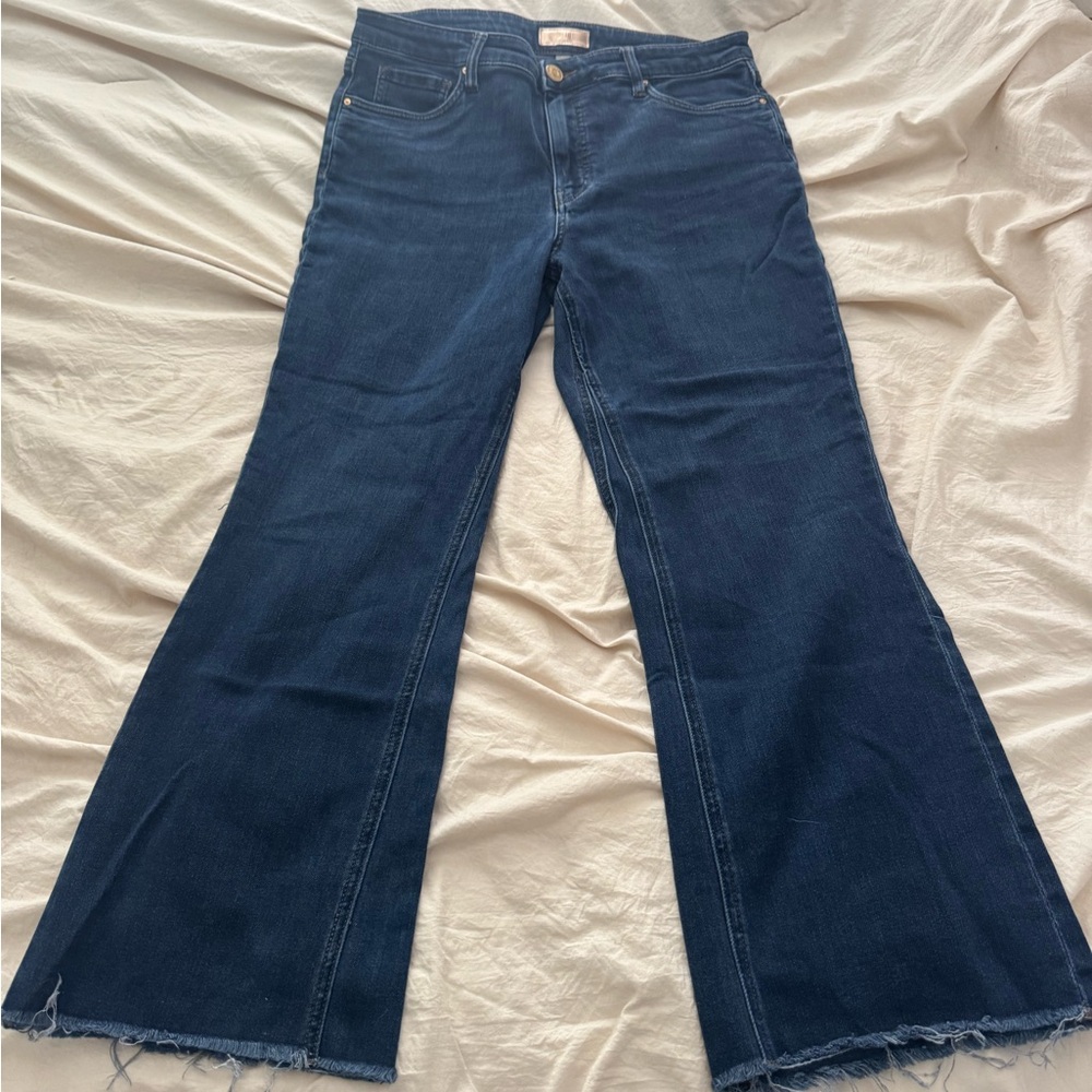 Women's Dark Blue Flared Kelsey cropped flare